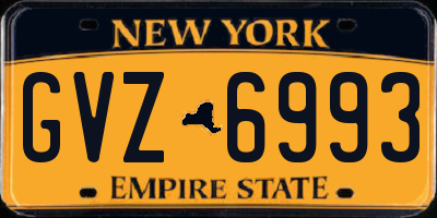 NY license plate GVZ6993