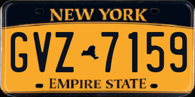 NY license plate GVZ7159