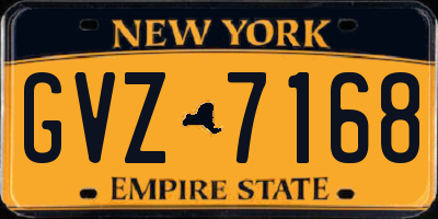 NY license plate GVZ7168