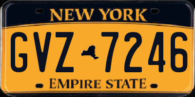 NY license plate GVZ7246