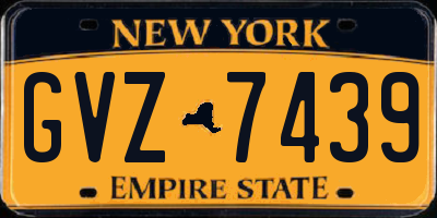 NY license plate GVZ7439