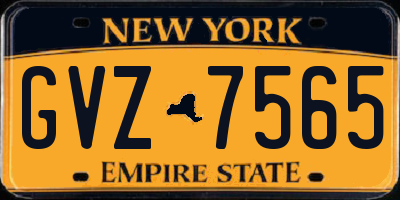 NY license plate GVZ7565