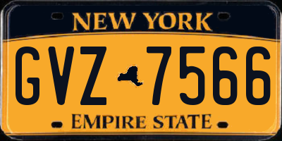 NY license plate GVZ7566