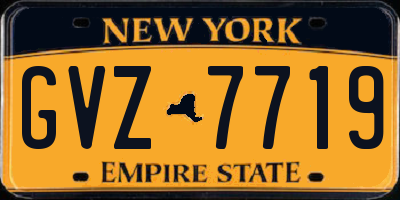 NY license plate GVZ7719