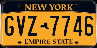 NY license plate GVZ7746