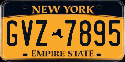 NY license plate GVZ7895