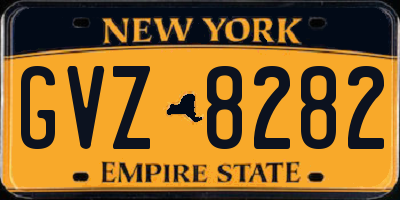 NY license plate GVZ8282