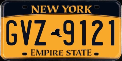 NY license plate GVZ9121