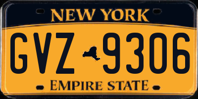 NY license plate GVZ9306