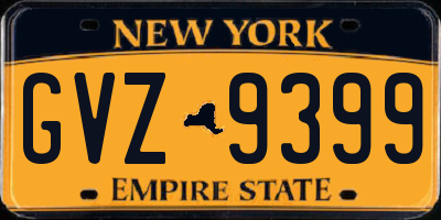 NY license plate GVZ9399