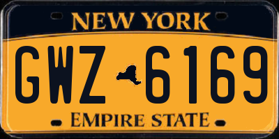 NY license plate GWZ6169