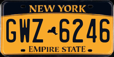 NY license plate GWZ6246