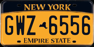 NY license plate GWZ6556