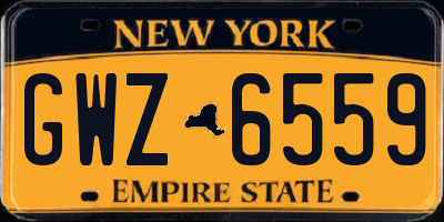 NY license plate GWZ6559