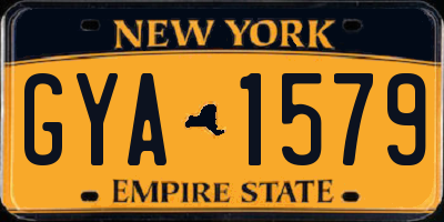 NY license plate GYA1579