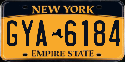 NY license plate GYA6184
