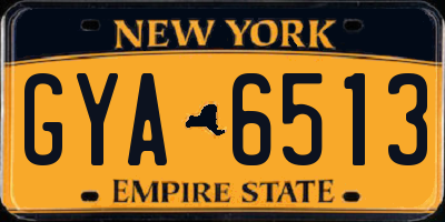 NY license plate GYA6513