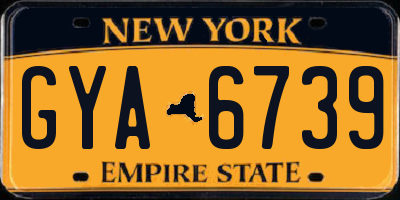 NY license plate GYA6739
