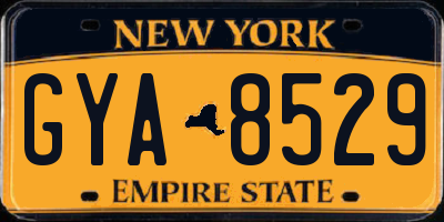 NY license plate GYA8529