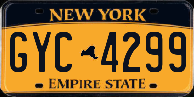 NY license plate GYC4299