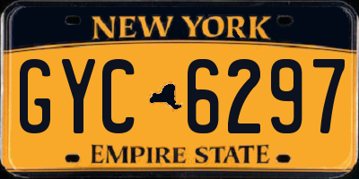 NY license plate GYC6297