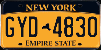 NY license plate GYD4830
