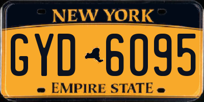 NY license plate GYD6095