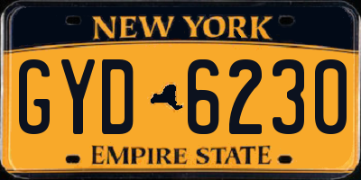 NY license plate GYD6230