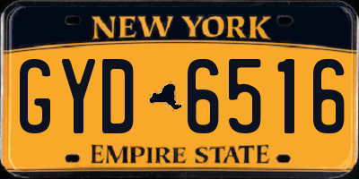 NY license plate GYD6516