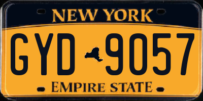 NY license plate GYD9057