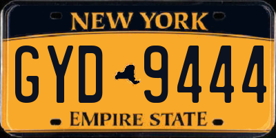 NY license plate GYD9444