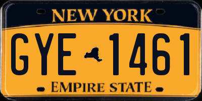 NY license plate GYE1461
