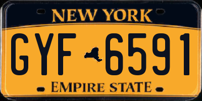 NY license plate GYF6591