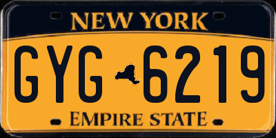 NY license plate GYG6219