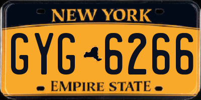 NY license plate GYG6266