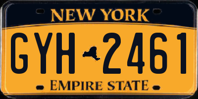 NY license plate GYH2461