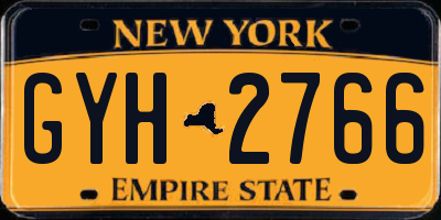 NY license plate GYH2766
