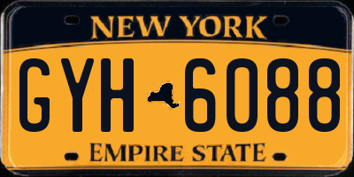 NY license plate GYH6088