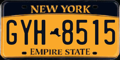 NY license plate GYH8515