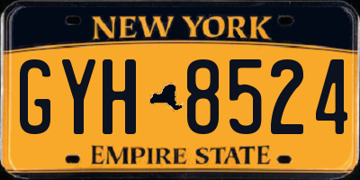 NY license plate GYH8524