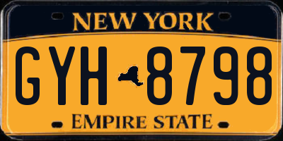 NY license plate GYH8798