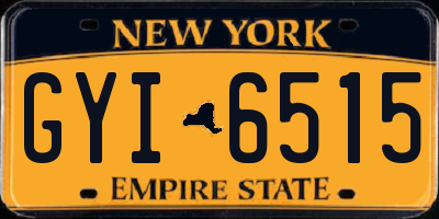 NY license plate GYI6515