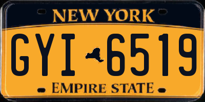 NY license plate GYI6519