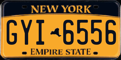 NY license plate GYI6556