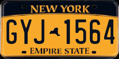 NY license plate GYJ1564