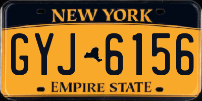NY license plate GYJ6156