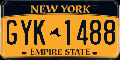 NY license plate GYK1488