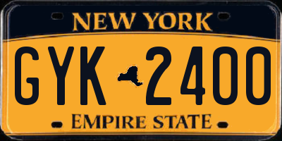 NY license plate GYK2400