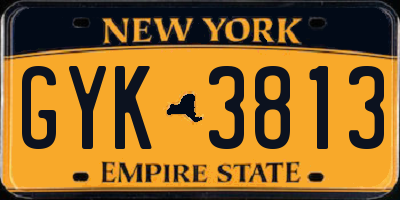 NY license plate GYK3813