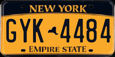 NY license plate GYK4484